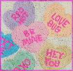 Rug Hooking Monthly Beginner Kit February Valentines Conversation Hearts